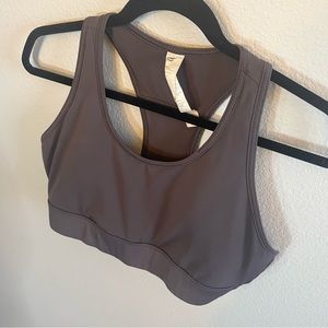 Fabletics Purple On-The-Go Medium Impact Sports Bra